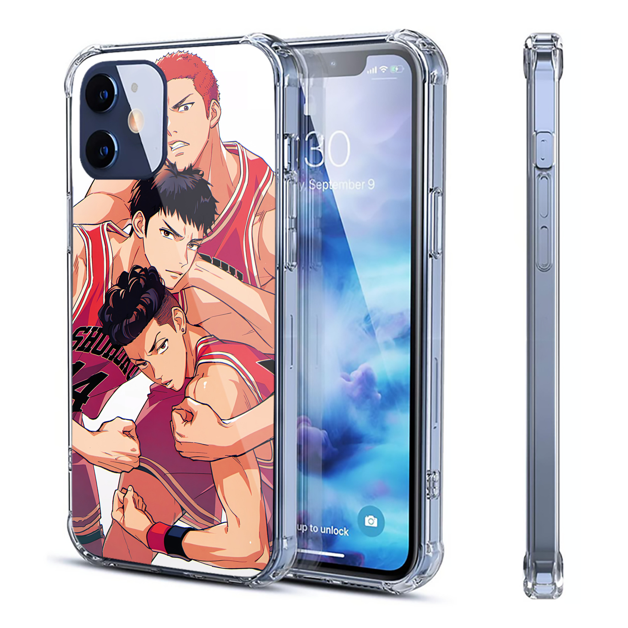 （画像用） SLAM DUNK／スラムダンク 【iPhone 12シリーズ対応】透明スマホケース（クリアソフトケース）